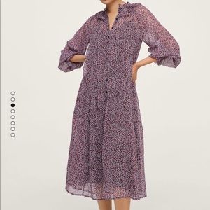 Mango - floral print dress